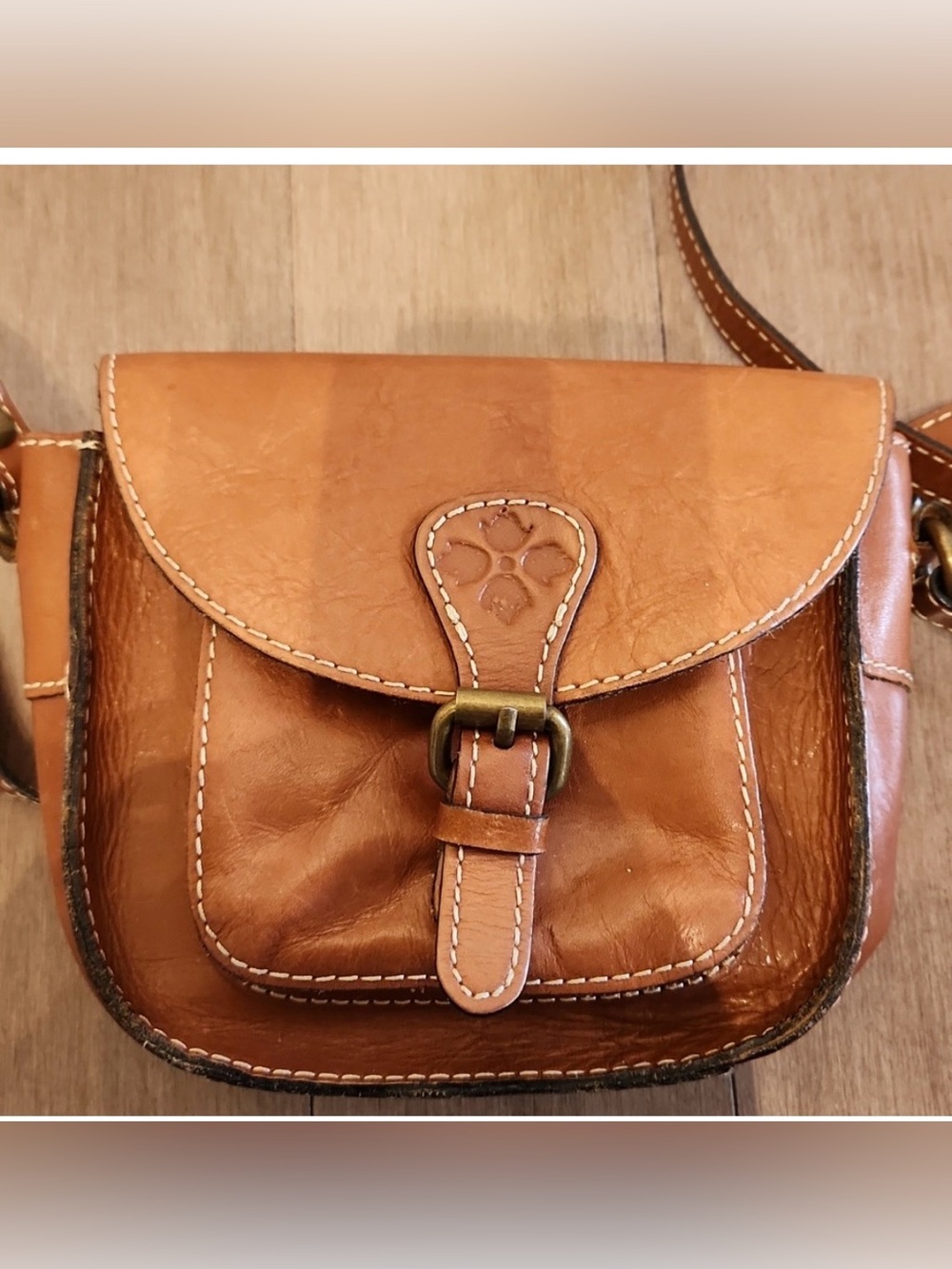 Patricia Nash Leather Saddle Bag - Picture 1 of 11